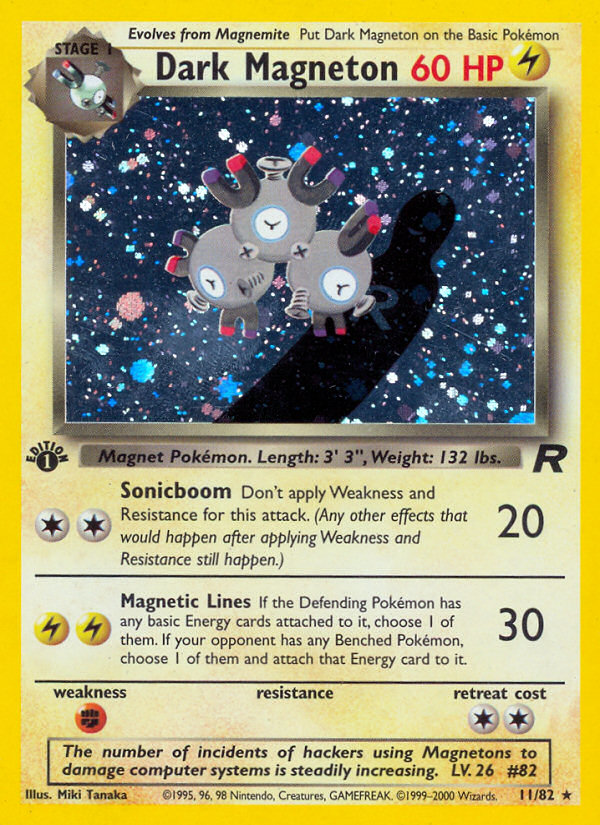 Dark Magneton 11/82 Team Rocket front