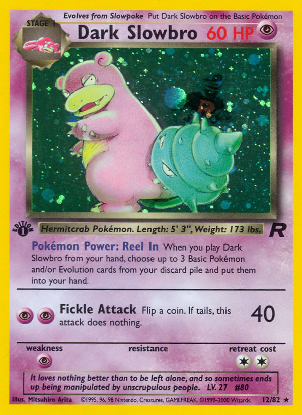 Dark Slowbro 12/82 Team Rocket front