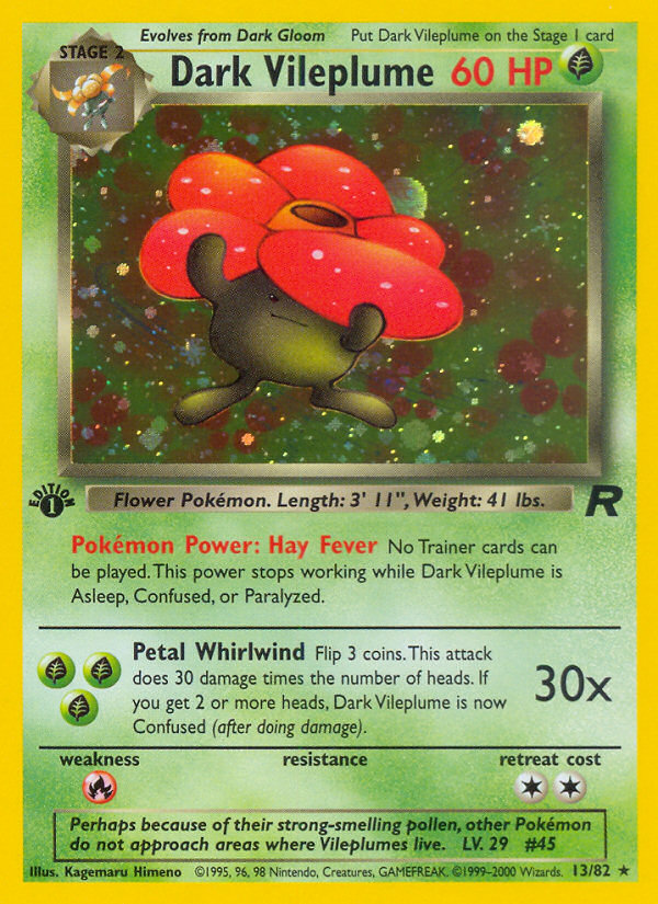 Dark Vileplume 13/82 Team Rocket front