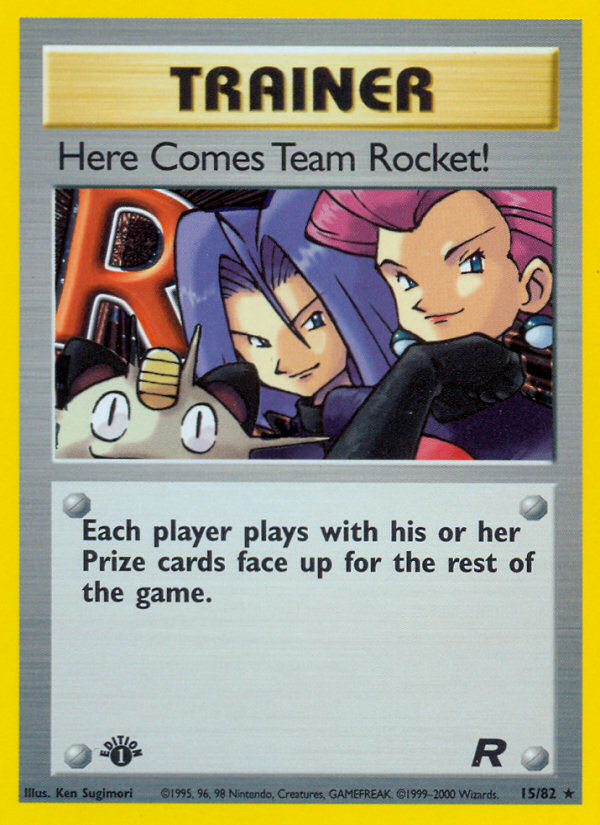 Here Comes Team Rocket! 15/82 Team Rocket front