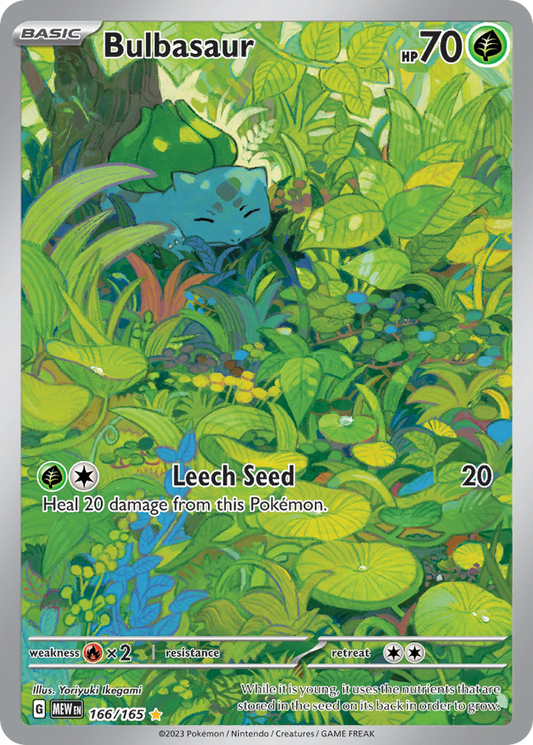 Bulbasaur 166/165 front - Scarlet & Violet—151