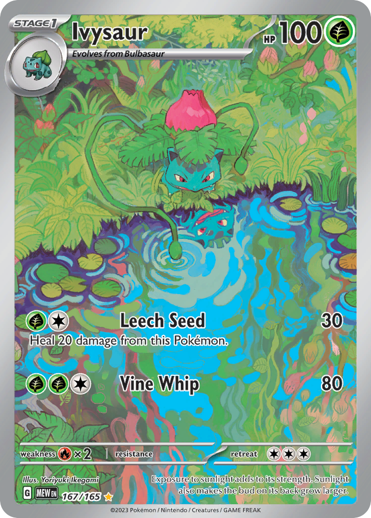 Ivysaur 167/165 front - Scarlet & Violet—151