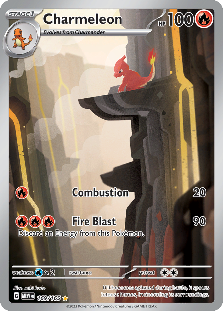 Charmeleon 169/165 front - Scarlet & Violet—151