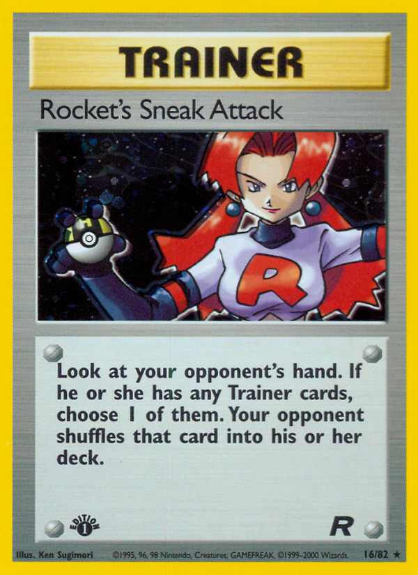 Rocket's Sneak Attack 16/82 Team Rocket front