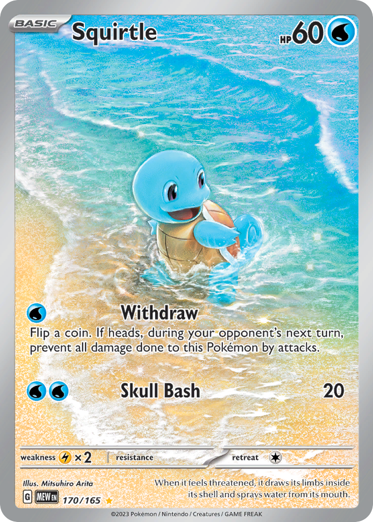 Squirtle 170/165 front - Scarlet & Violet—151
