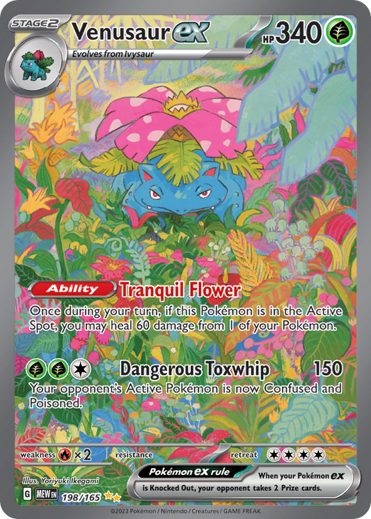 Venusaur ex 198/165 front - Scarlet & Violet—151