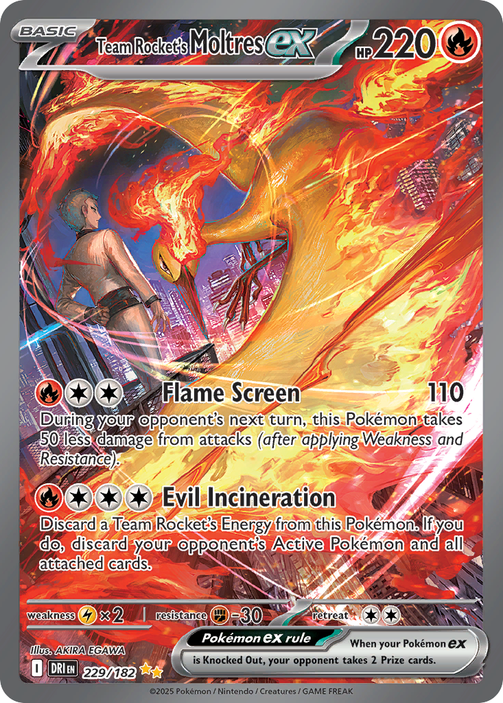 Team Rocket's Moltres ex front