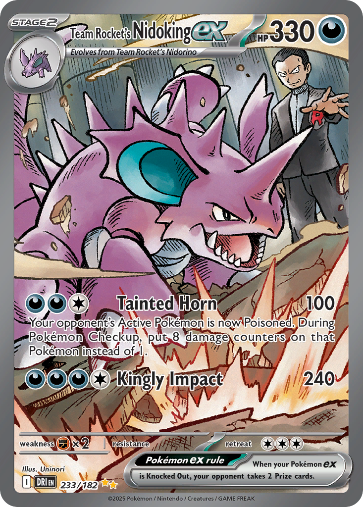 Team Rocket's Nidoking ex front
