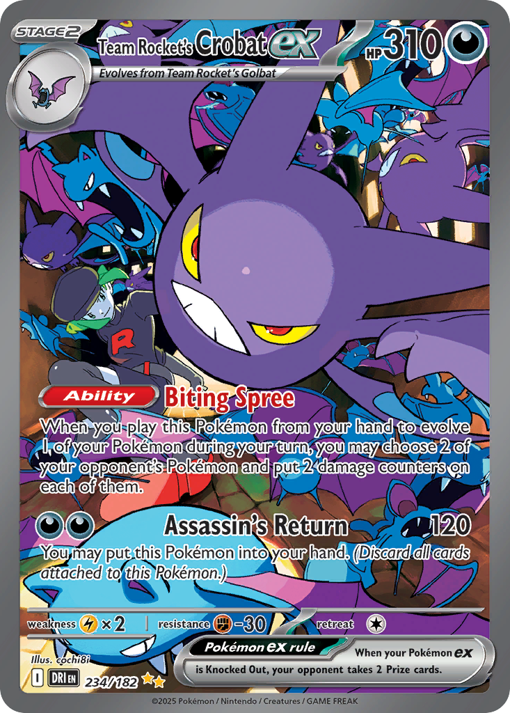 Team Rocket's Crobat ex front