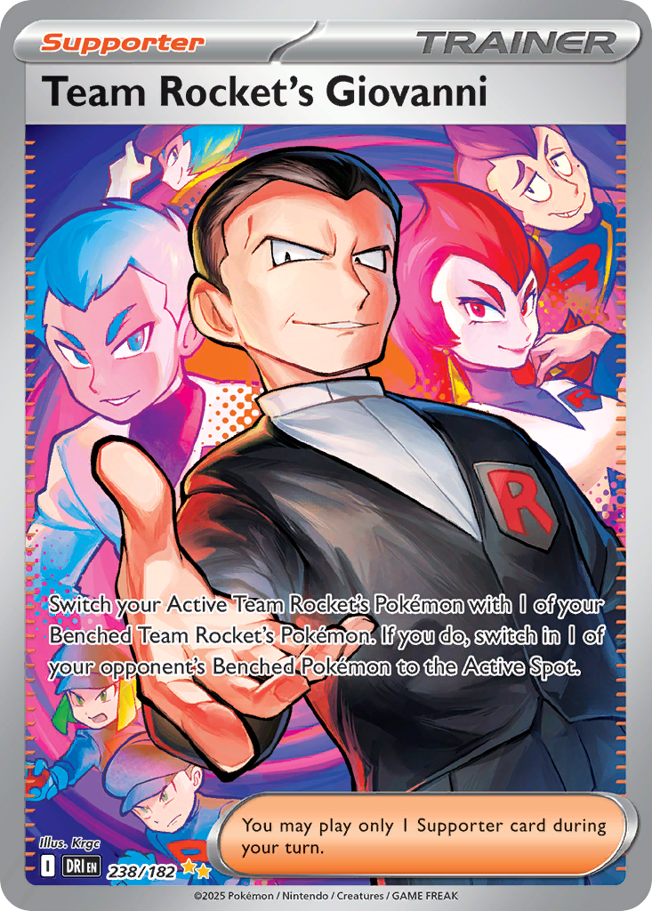 Team Rocket's Giovanni front