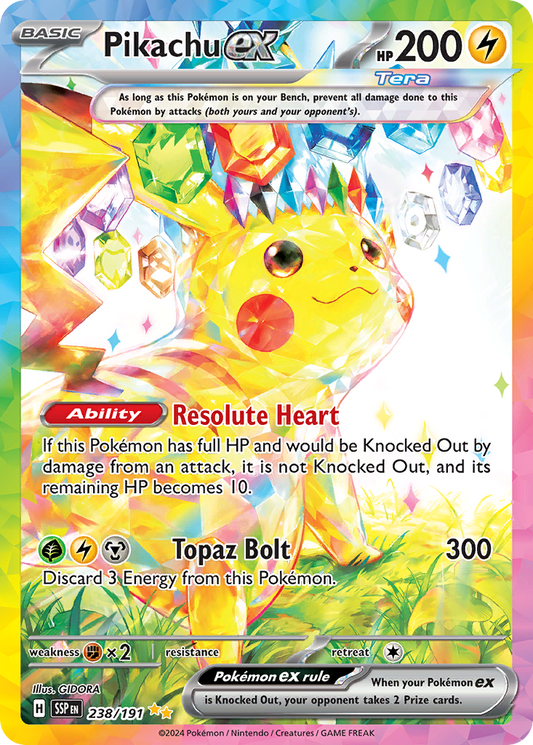 Pikachu ex front