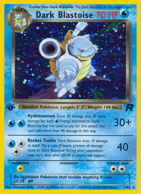 Dark Blastoise 3/82 Team Rocket front