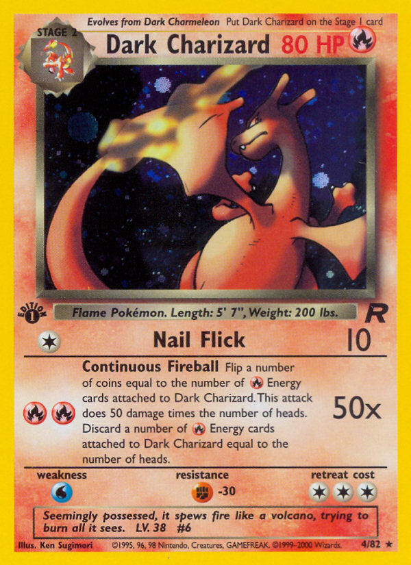 Dark Charizard 4/82 Team Rocket front
