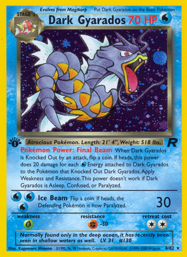Dark Gyarados 8/82 Team Rocket front