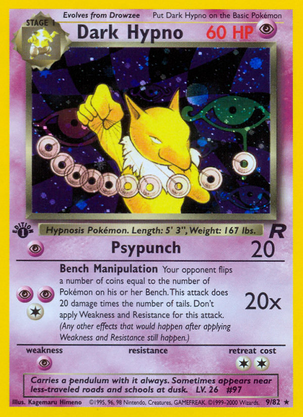 Dark Hypno 9/82 Team Rocket front
