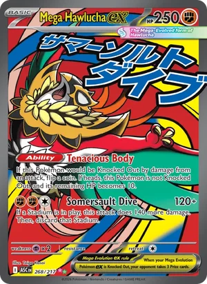 Mega Hawlucha ex 268/217 front - Ascended Heroes