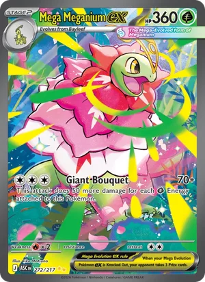 Mega Meganium ex 272/217 front - Ascended Heroes