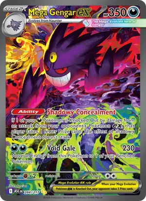 Mega Gengar ex 284/217 front - Ascended Heroes