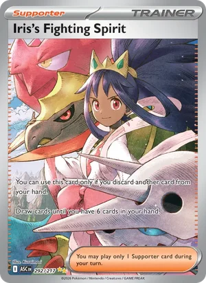 Iris's Fighting Spirit 292/217 front - Ascended Heroes