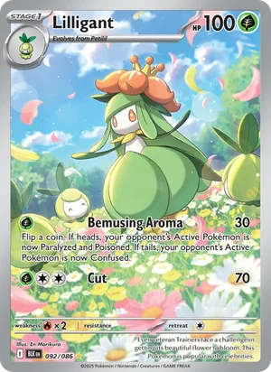 Lilligant 092/086 front - Black Bolt
