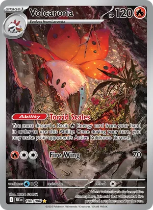 Volcarona 100/086 front - Black Bolt
