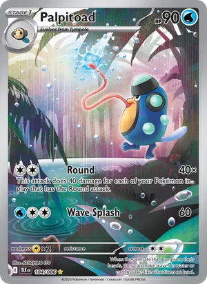 Palpitoad 104/086 front - Black Bolt