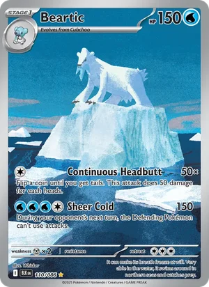 Beartic 110/086 front - Black Bolt