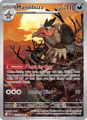 Mandibuzz 145/086 front - White Flare