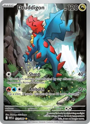 Druddigon 151/086 front - White Flare