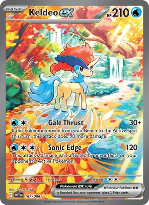 Keldeo ex 167/086 front - White Flare